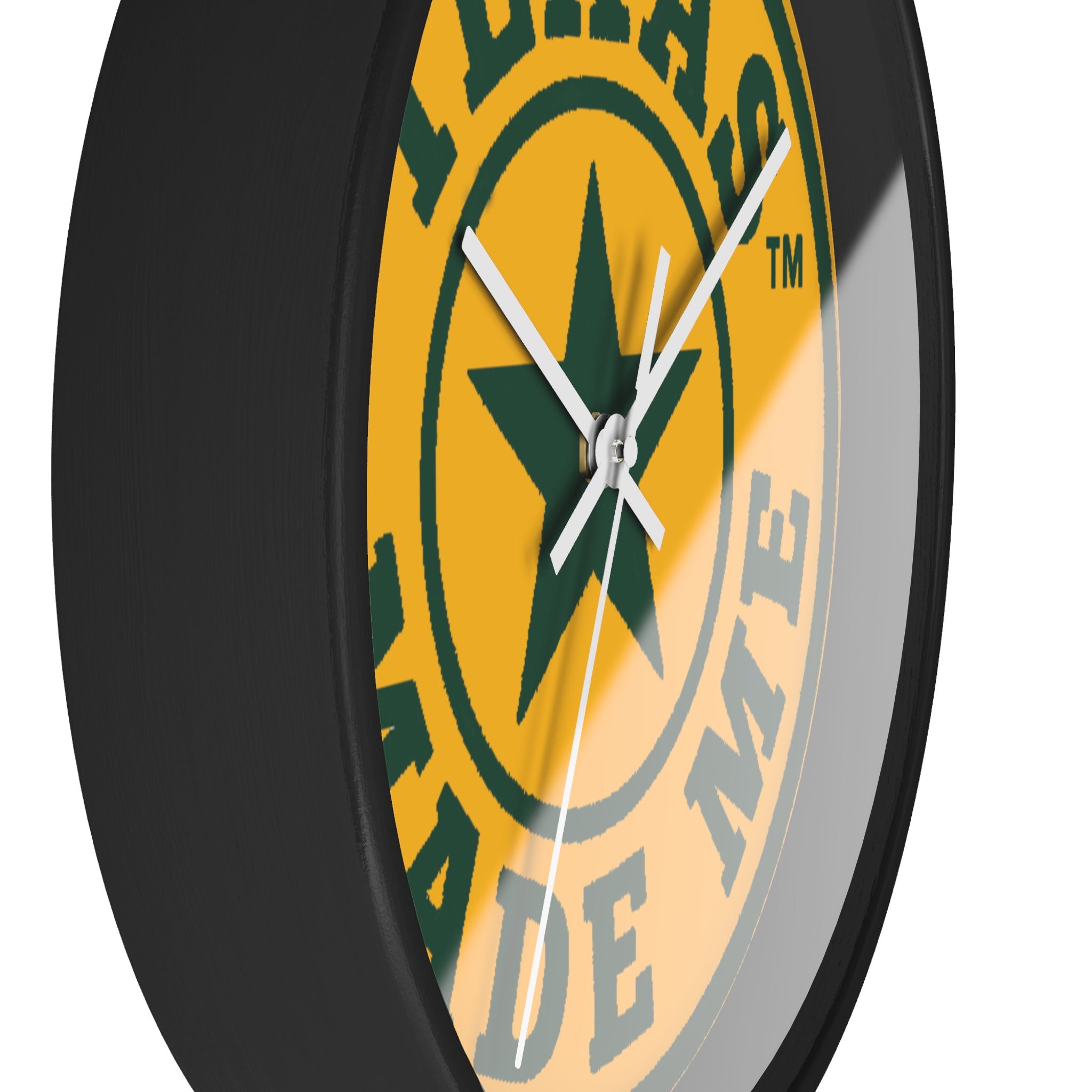 Texas Made Me Wall Clock — Rustic Lone Star Round Clock for Home & Office