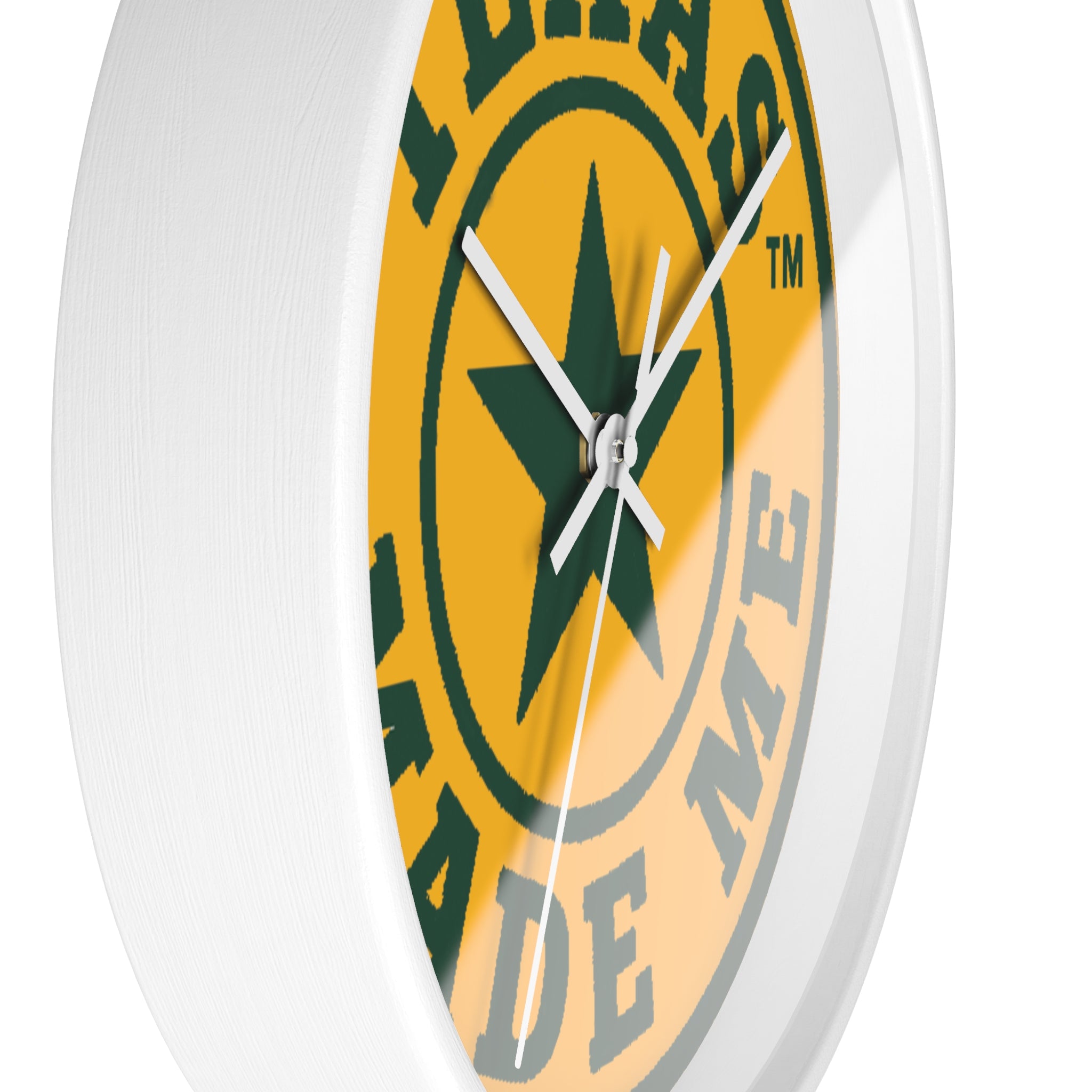 Texas Made Me Wall Clock — Rustic Lone Star Round Clock for Home & Office