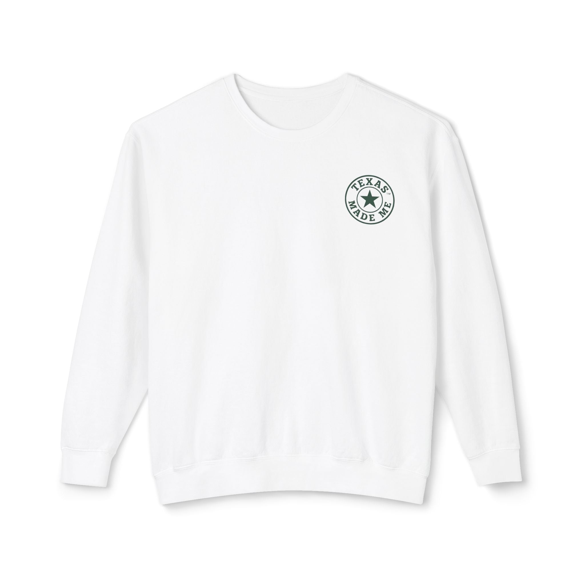 Texas Made Crewneck Sweatshirt — Small Lone Star Logo