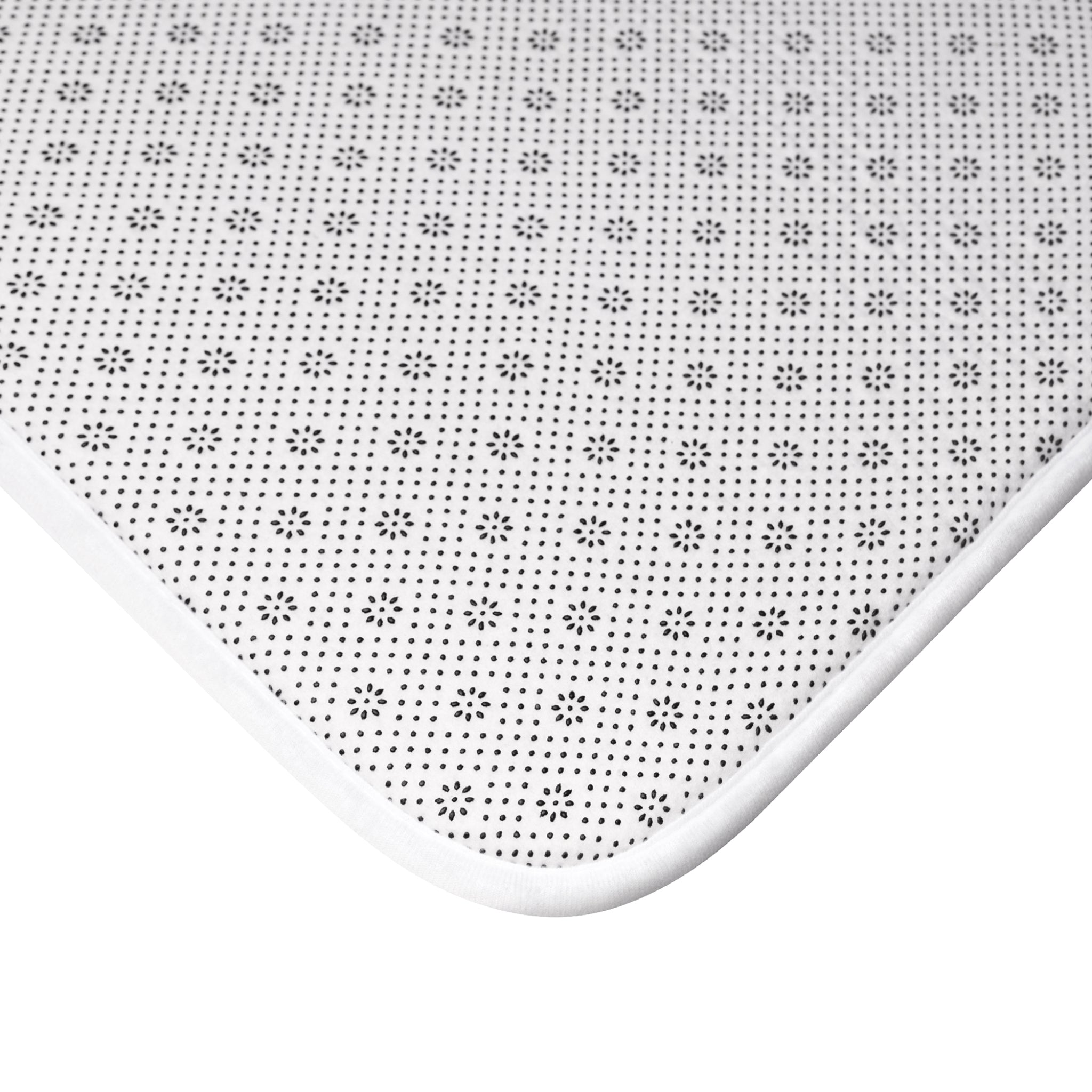 Texas Made Me Bath Mat – Navy and Silver Lone Star Bathroom Rug