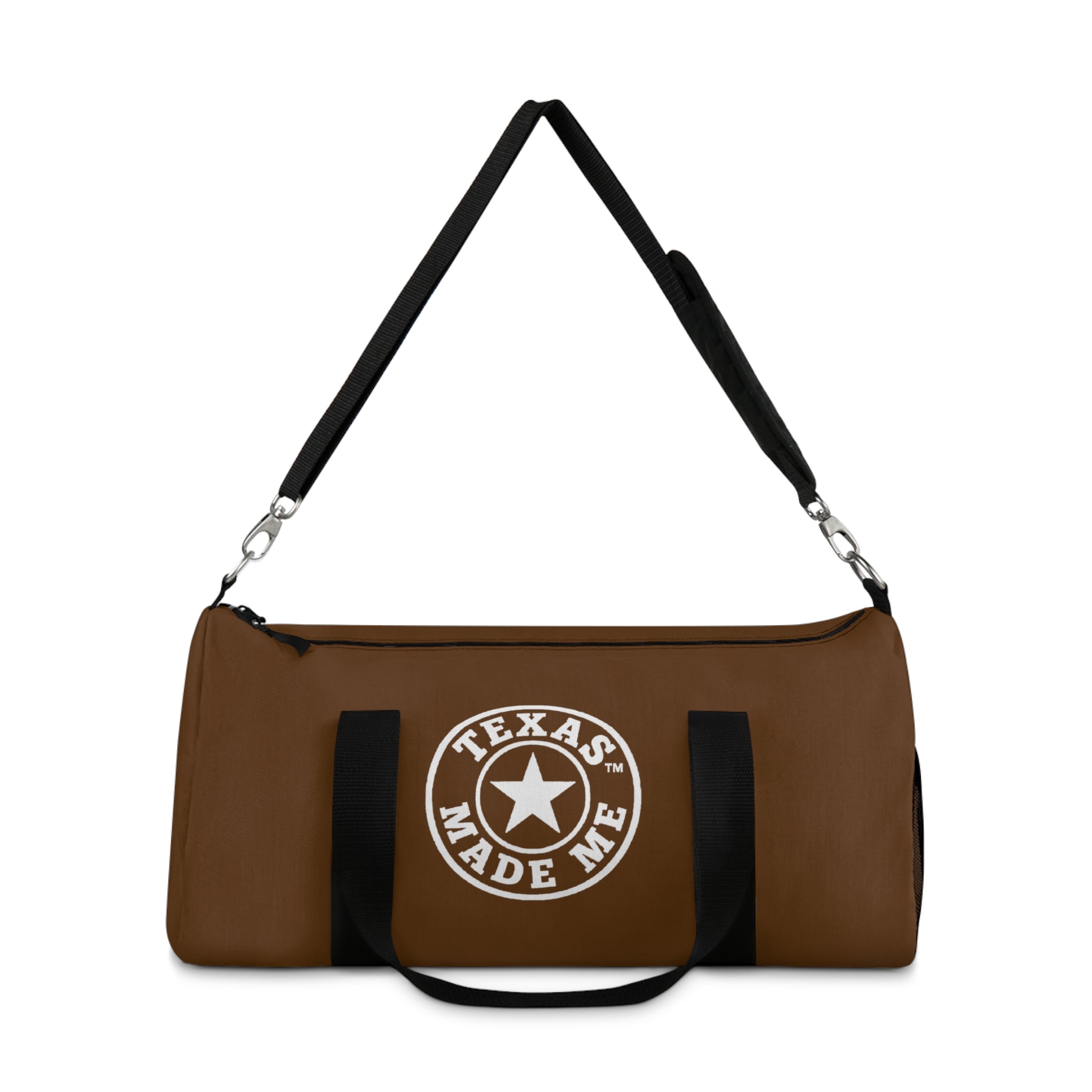 Texas Made Me Leather-Style Duffel Bag