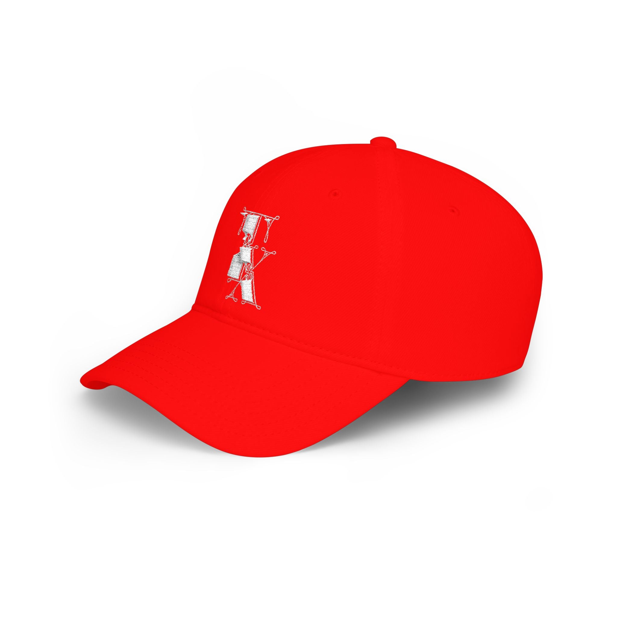 Red TX Baseball Cap — Embroidered TX Low Profile Hat