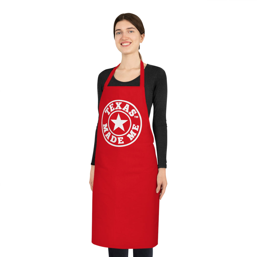 Texas Made Me Cotton Apron with Retro Star Emblem – Chef & BBQ Cooking Apron