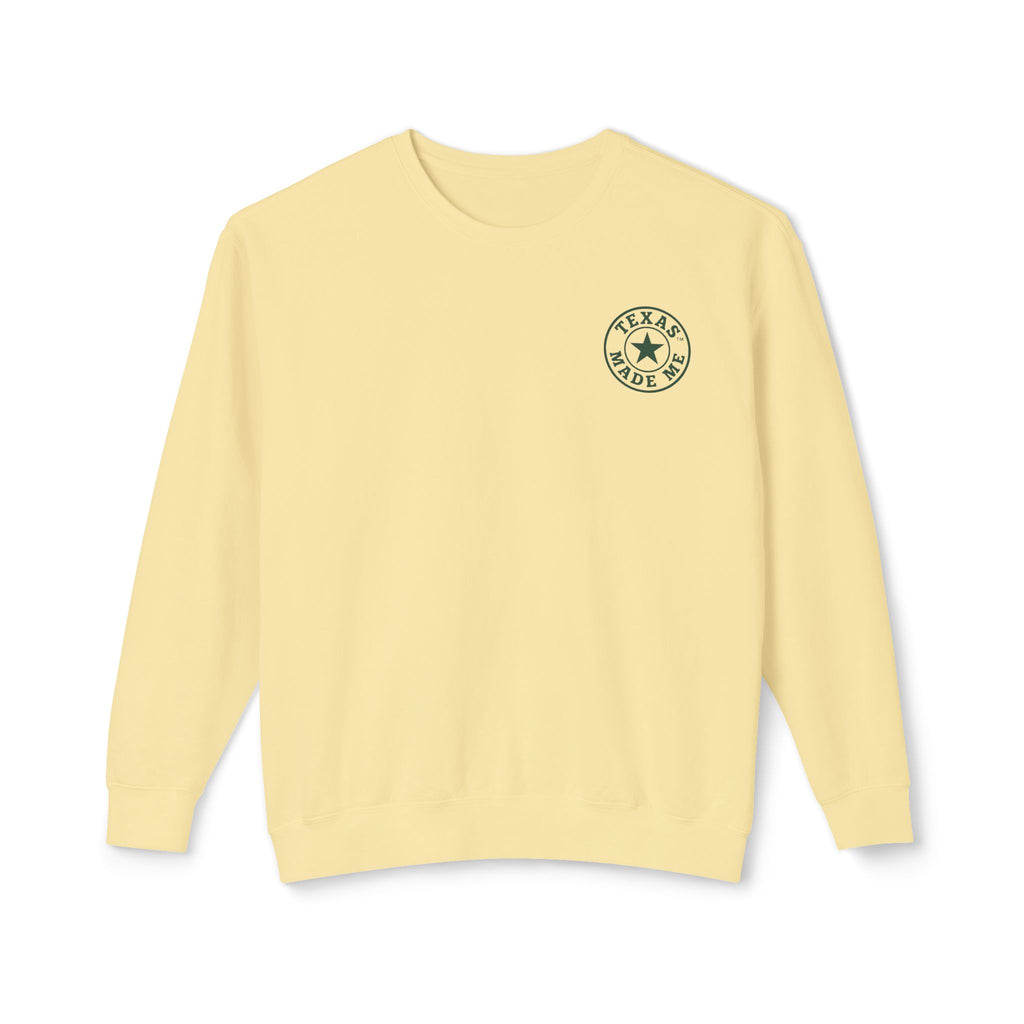 Texas Made Crewneck Sweatshirt — Small Lone Star Logo