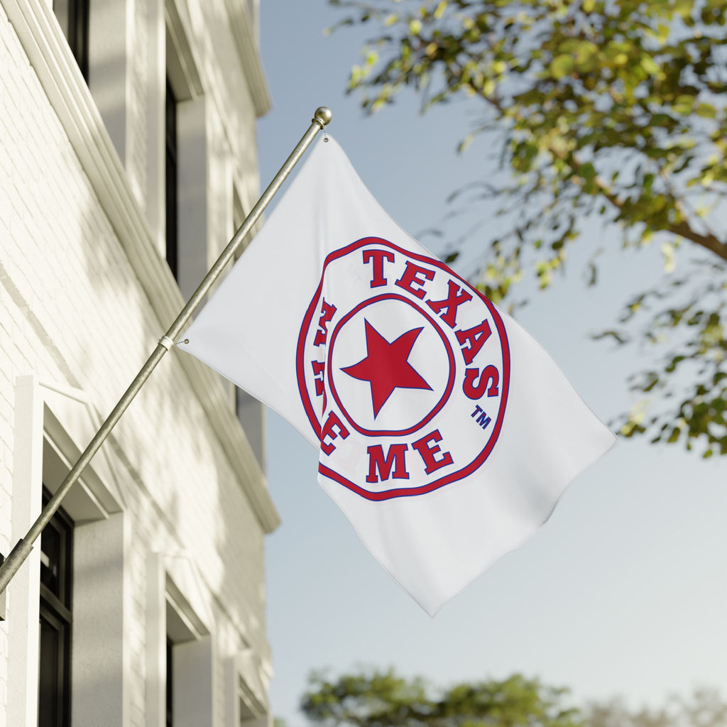 Texas Made Me Double-Sided Flag — Red, White and Blue Star State Pride Outdoor/Indoor Banner