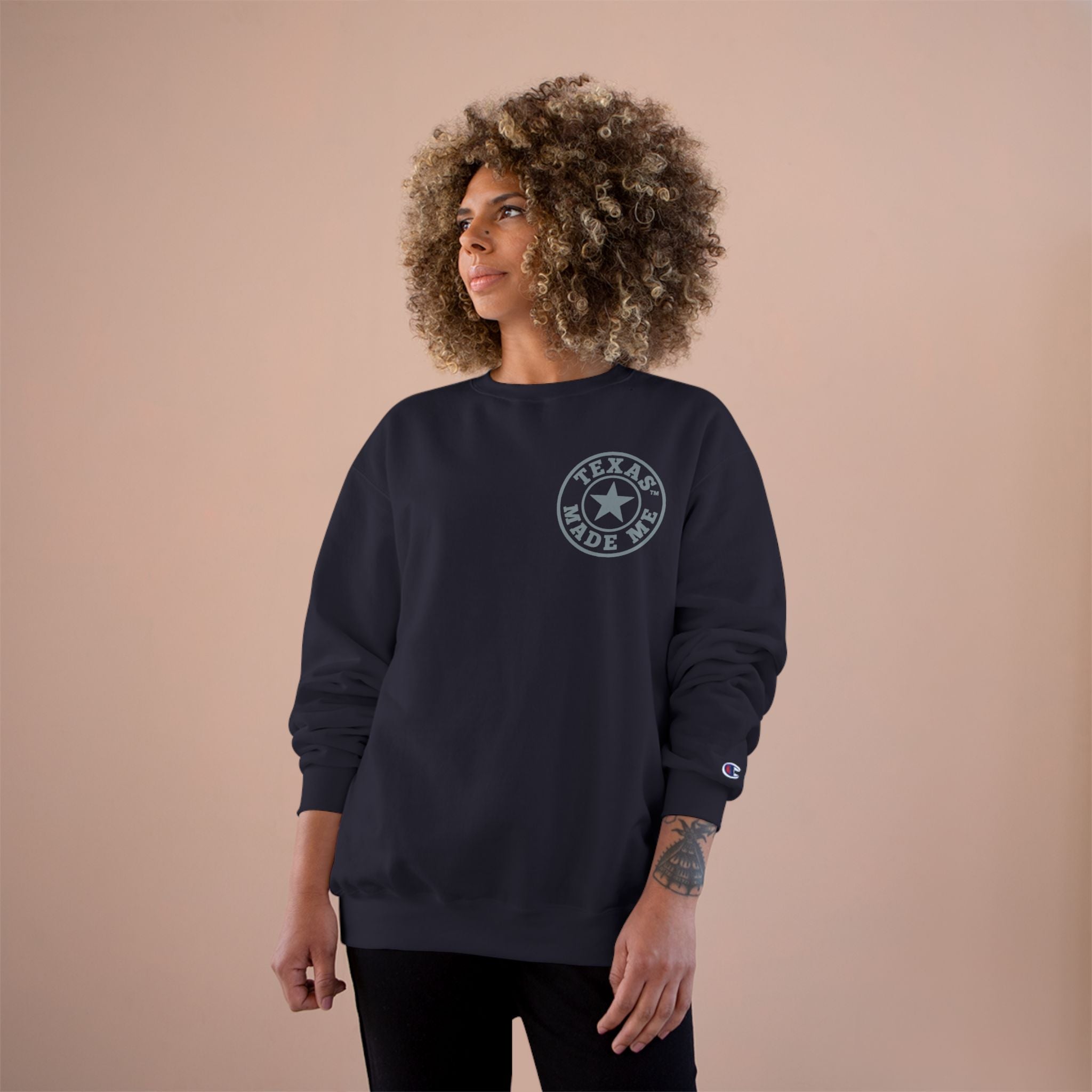 Texas Made Me Sweatshirt –Logo Crewneck