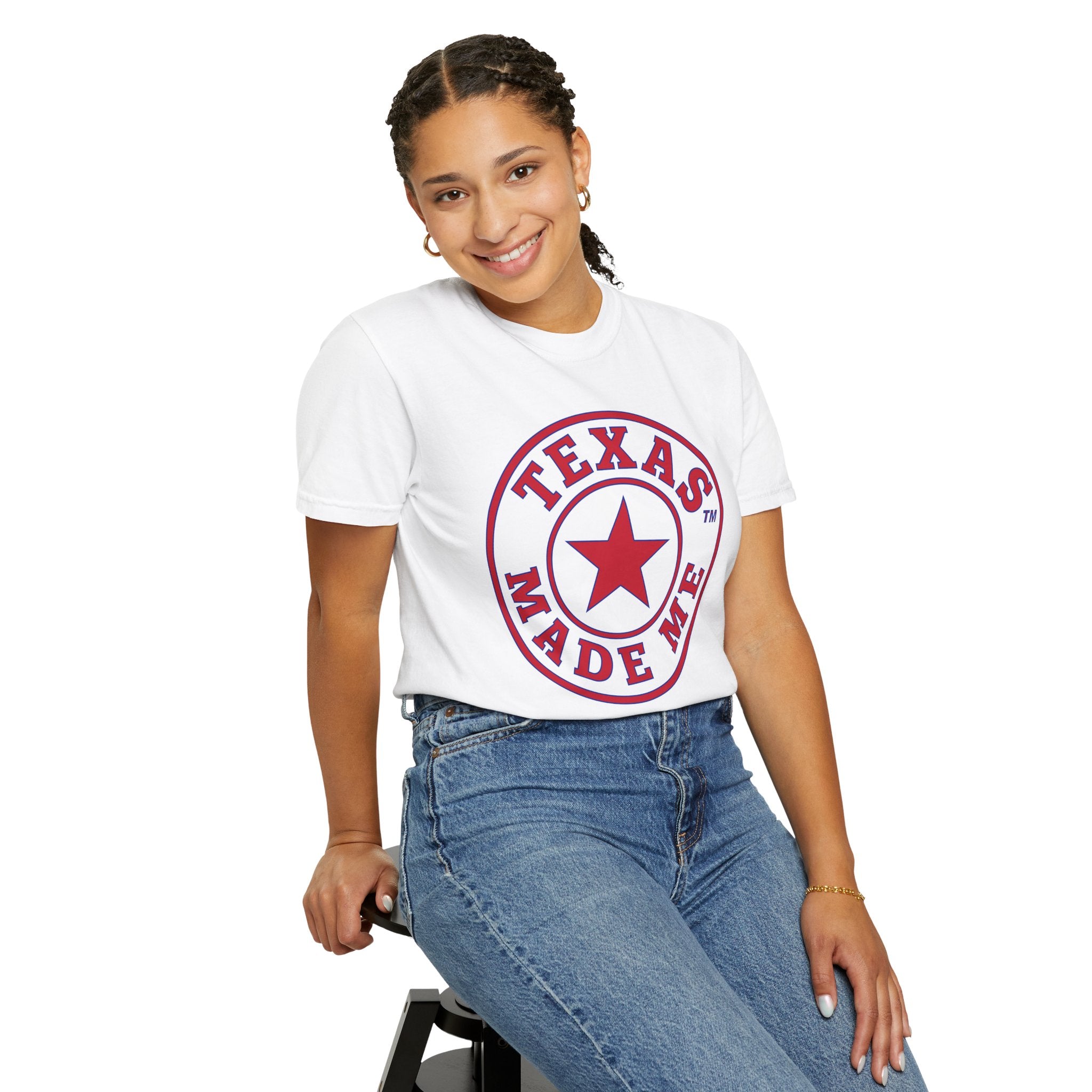 4th of July Color Theme- Texas Made Me T-Shirt — Vintage Lone Star Tee