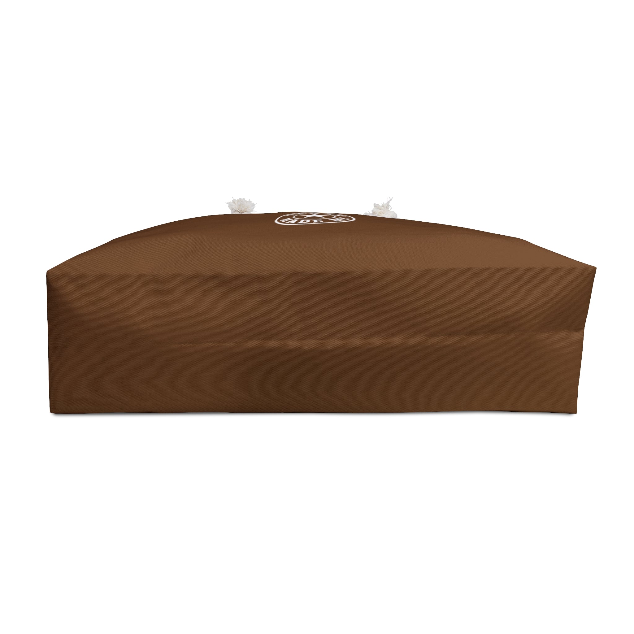Texas Made Me Weekender Bag — Large Mahogany Travel Tote with Rope Handles