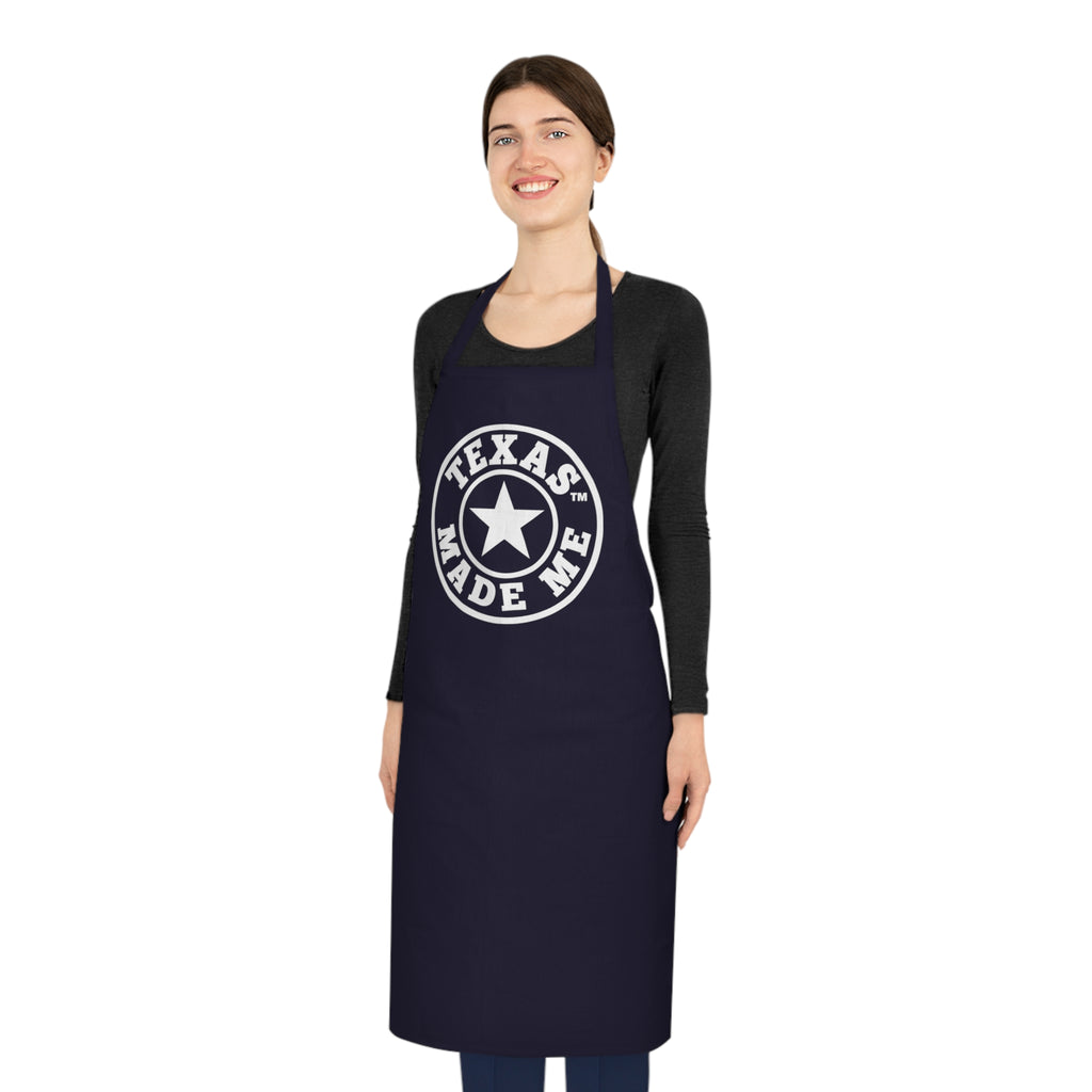 Texas Made Me Cotton Apron with Retro Star Emblem – Chef & BBQ Cooking Apron