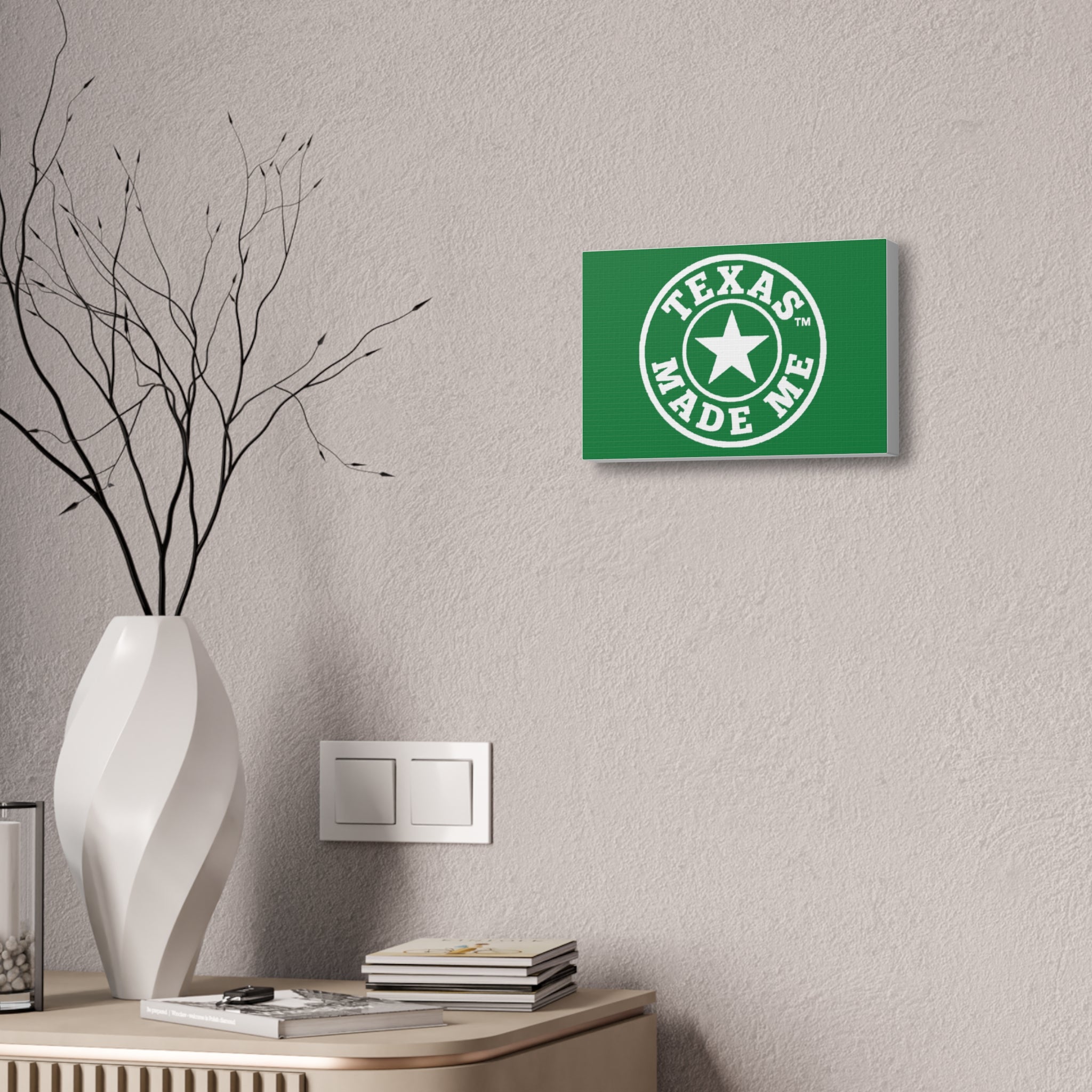 Mean Green Canvas Stretched, 1.5''