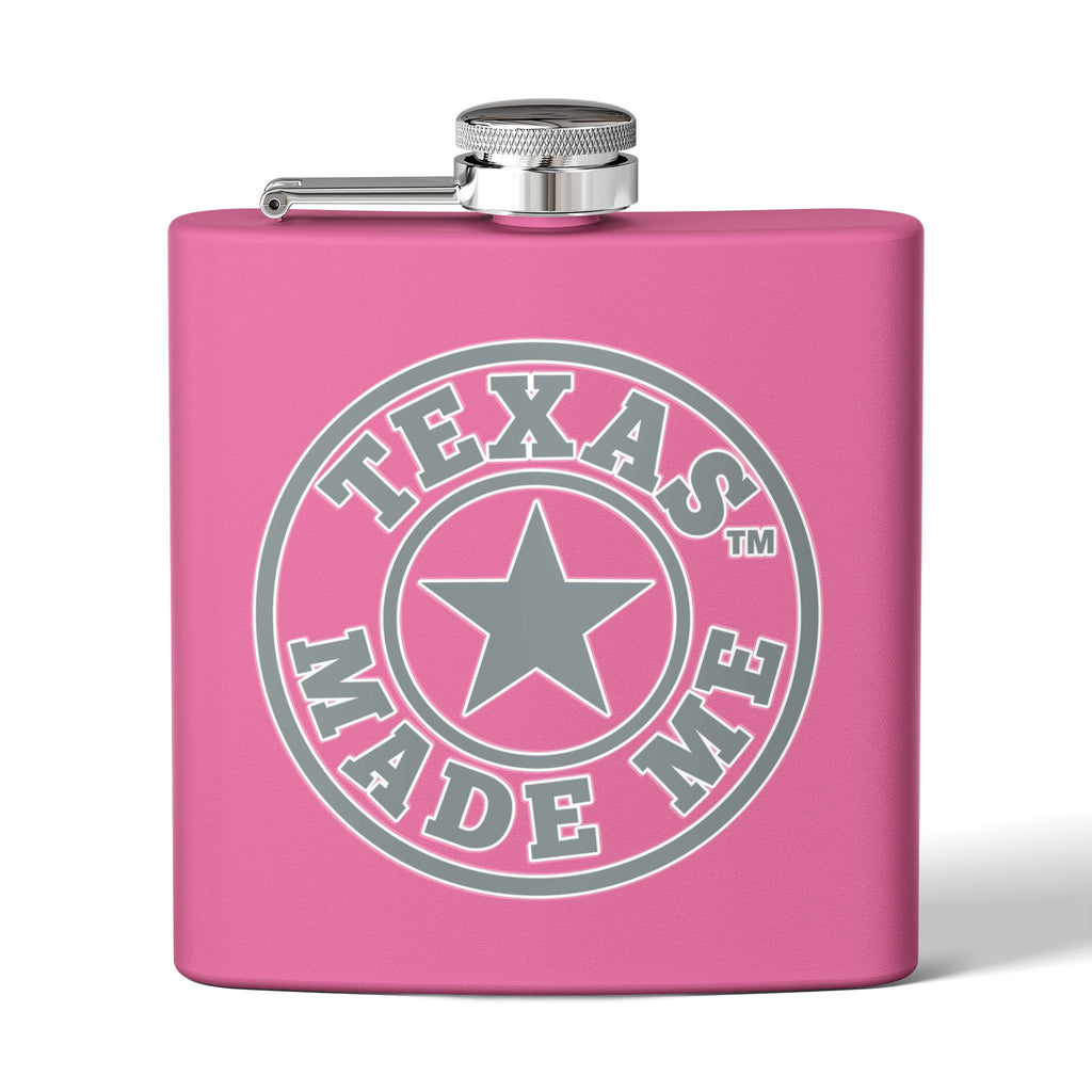 Stainless Steel Texas Made Me 6oz Stainless Steel Flask