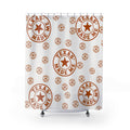 Texas Made Me Logo Print Shower Curtain