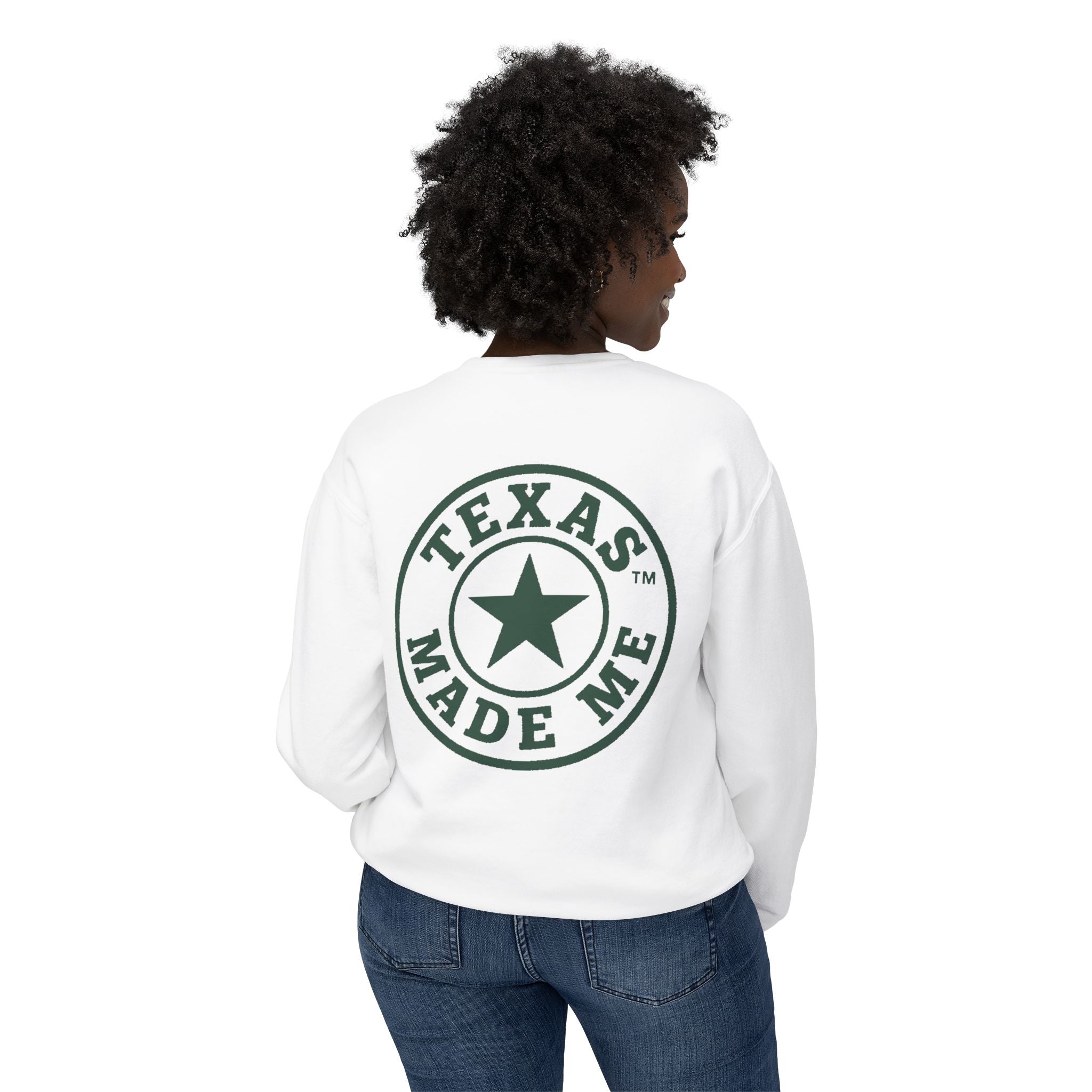 Texas Made Crewneck Sweatshirt — Small Lone Star Logo