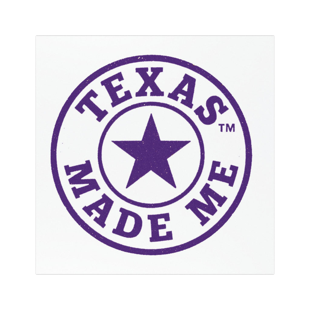 Texas Made Me Car Magnet - Round Lone Star Vehicle Decal