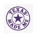 Texas Made Me Car Magnet - Round Lone Star Vehicle Decal