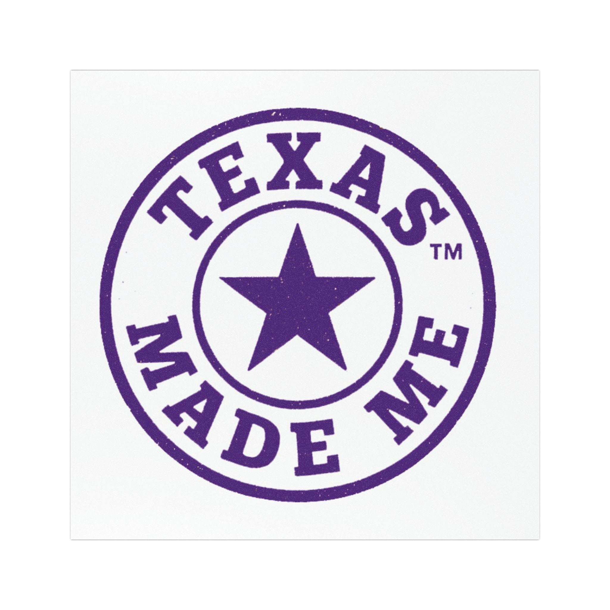 Texas Made Me Car Magnet - Round Lone Star Vehicle Decal