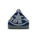 Bean Bag Chair Cover — Navy Star Emblem Accent for Living Room & Game Room
