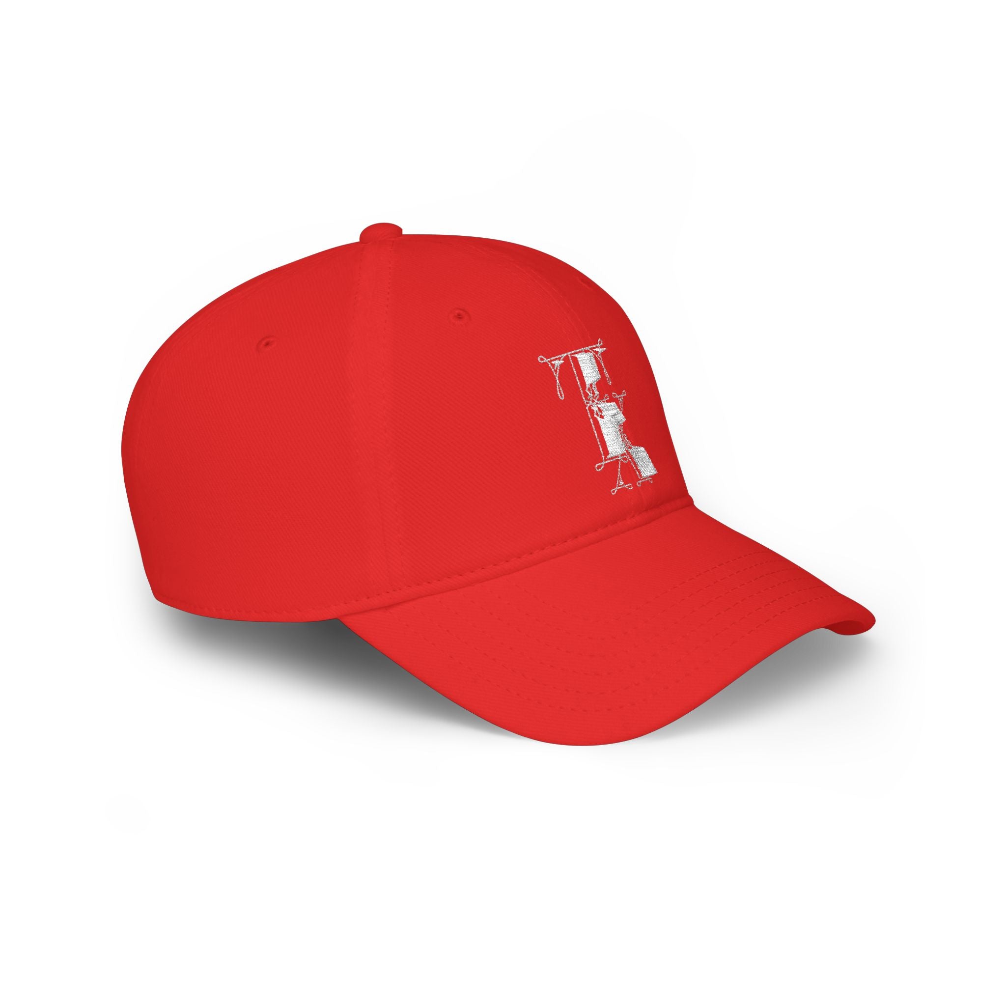 Red TX Baseball Cap — Embroidered TX Low Profile Hat