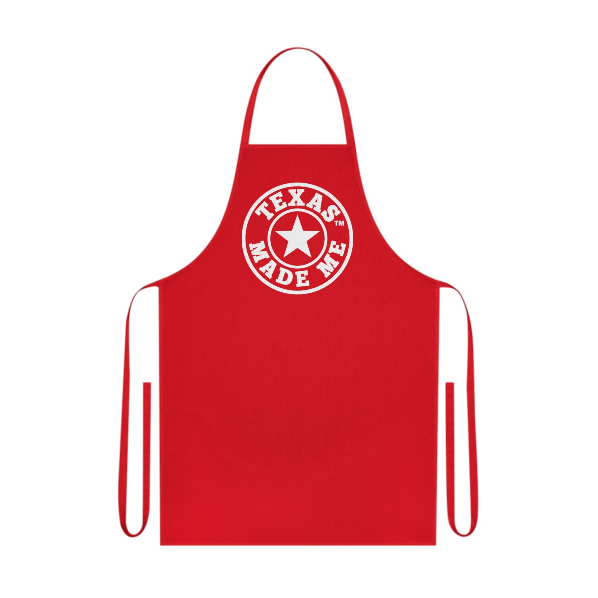 Texas Made Me Cotton Apron with Retro Star Emblem – Chef & BBQ Cooking Apron