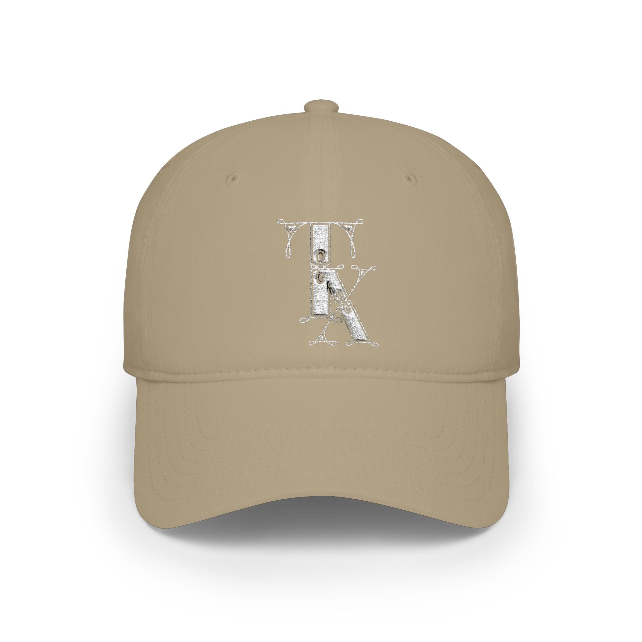 Tan Baseball Cap — Embroidered TX Low Profile Hat